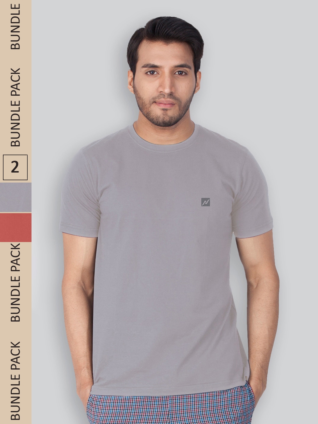 Buy LUX NITRO Pack Of 2 Round Neck Cotton Lounge T Shirts - Lounge ...