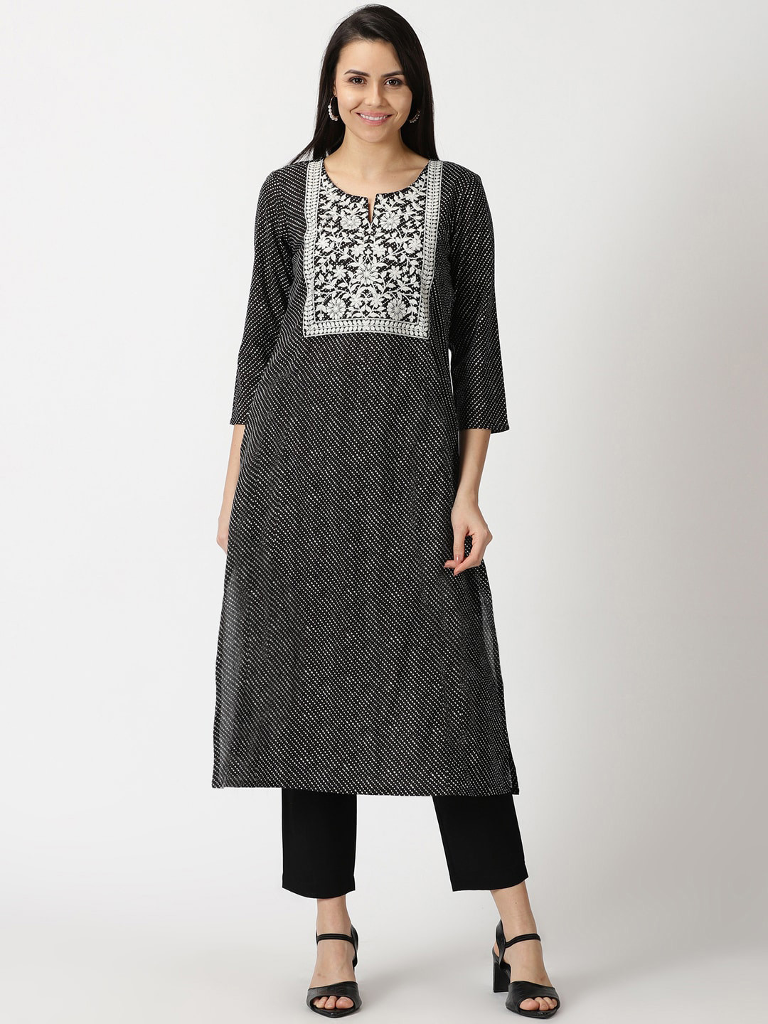 Women'S Stylish Cotton Blend Laheriya Kurti