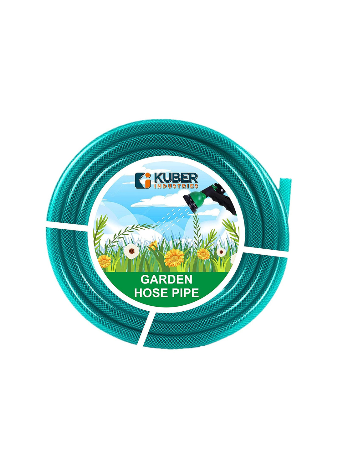 Buy Kuber Industries Teal Green PVC With Nylon Braided Water Pipe 10 M