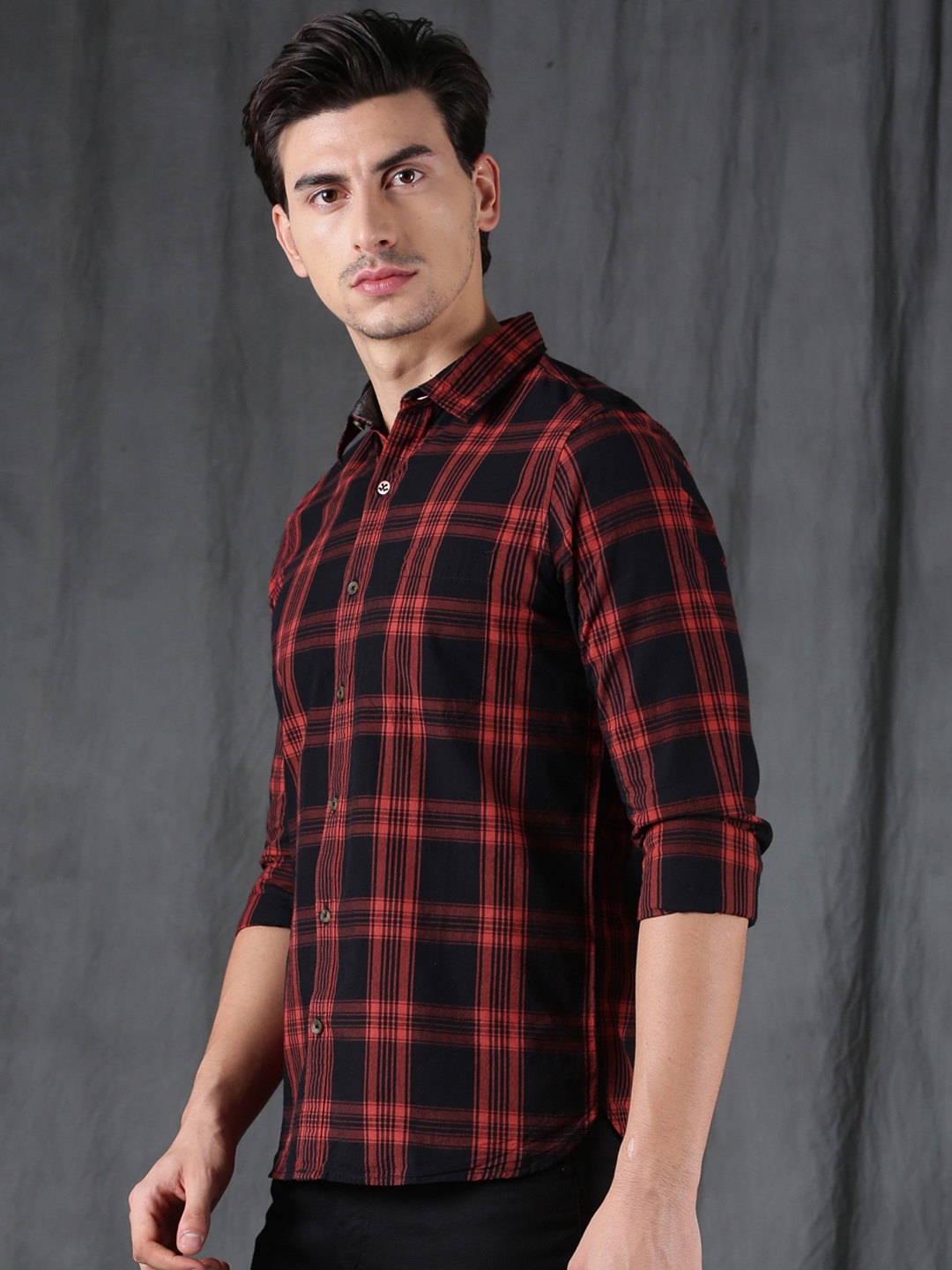 black shirt for men myntra