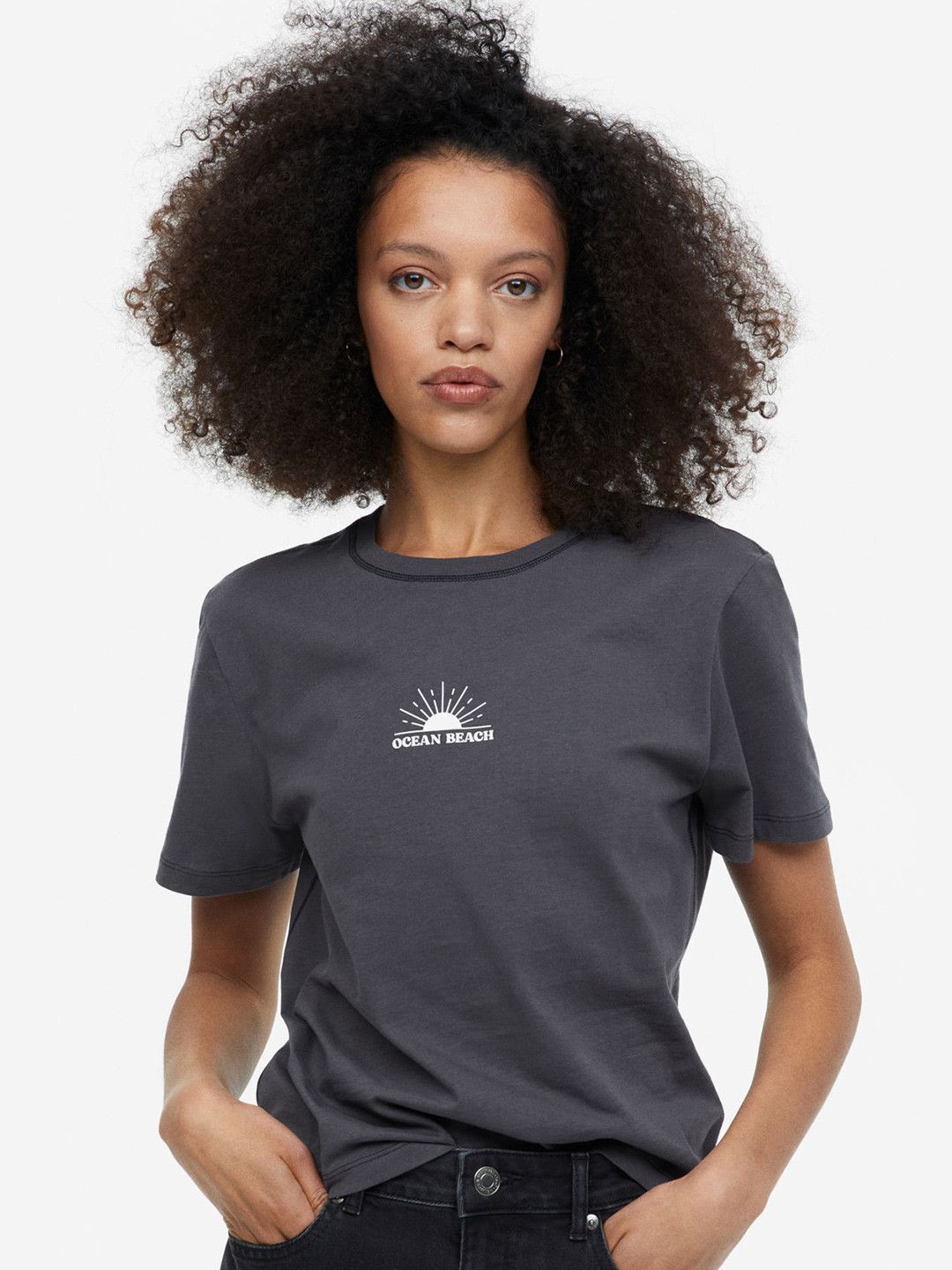 HS T Shirt Portrait Flame Pure Cotton main image 1