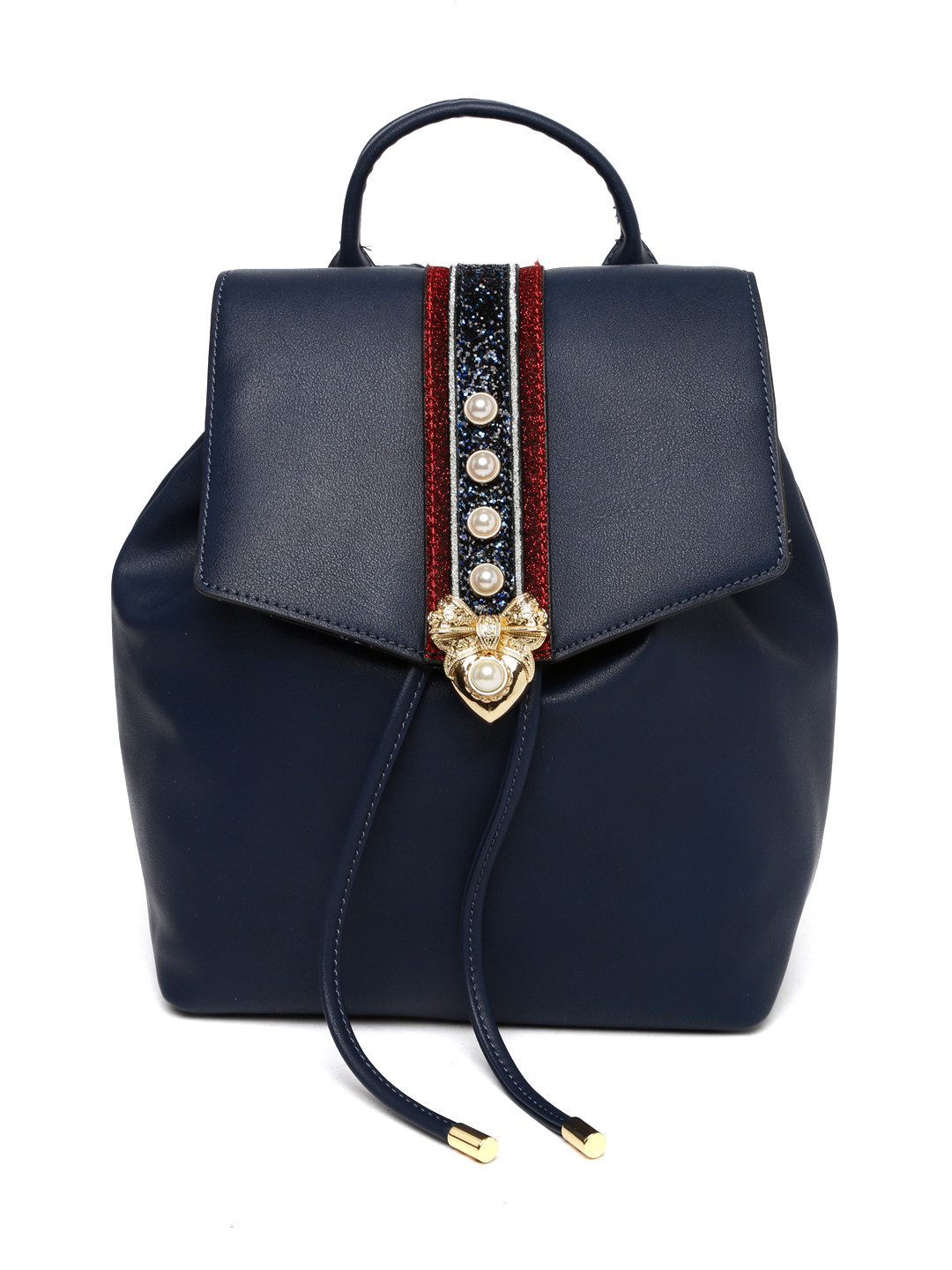 Buy ALDO Women Navy Blue Embellished Backpack Backpacks for Women