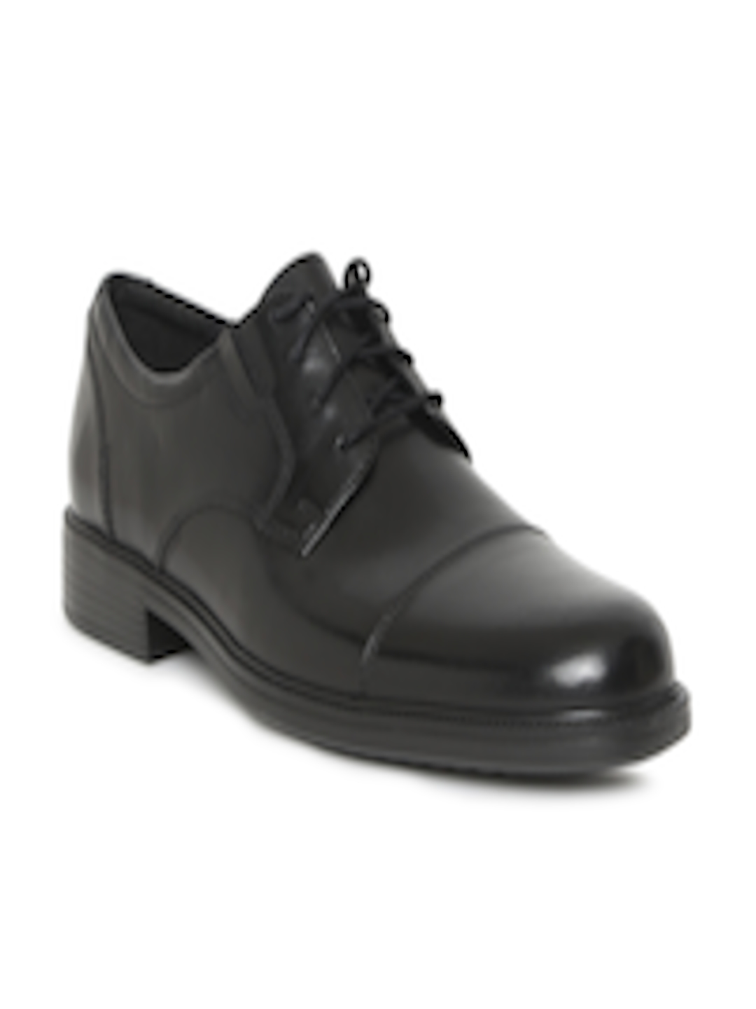 Buy Clarks Men Black Leather Formal Bardwell Limit Derby Shoes - Formal ...