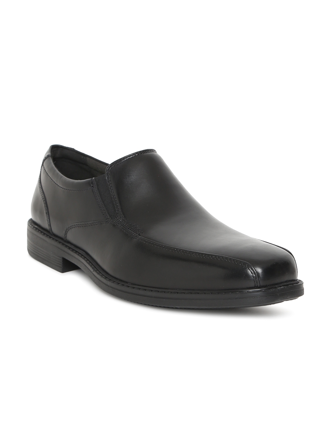 Buy Clarks Men Black Leather Bolton Free Formal Slip Ons - Formal Shoes ...