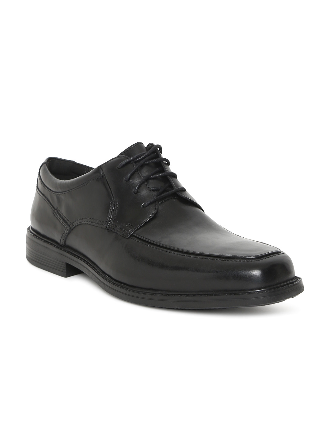 Buy Clarks Men Black Leather Ipswich Apron Formal Derby Shoes Formal