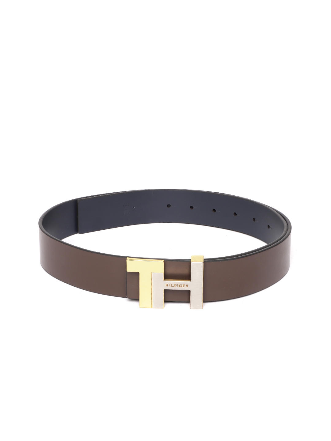 Buy Tommy Hilfiger Men Embellished Leather Reversible Belt - Belts for ...