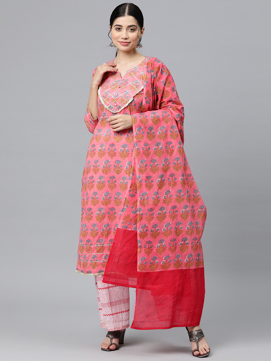 Buy BUTA BUTI Printed Unstitched Dress Material Dress Material for