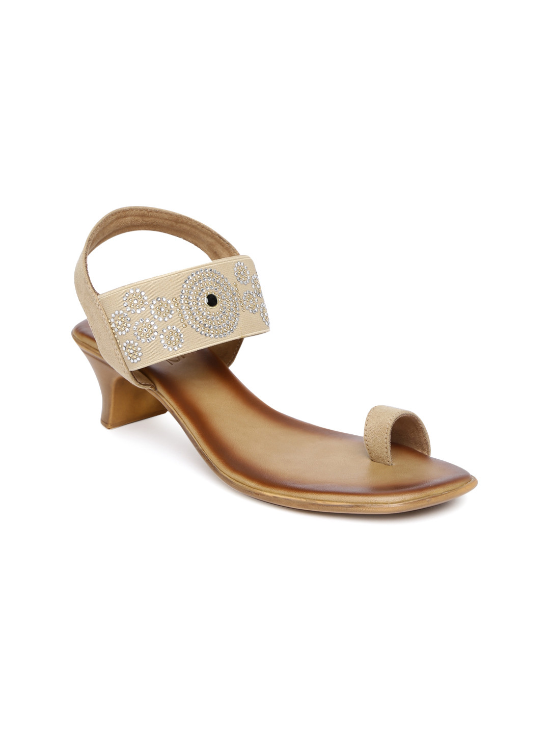 Buy Inc 5 Women Beige Solid Sandals Heels for Women 2299178 Myntra