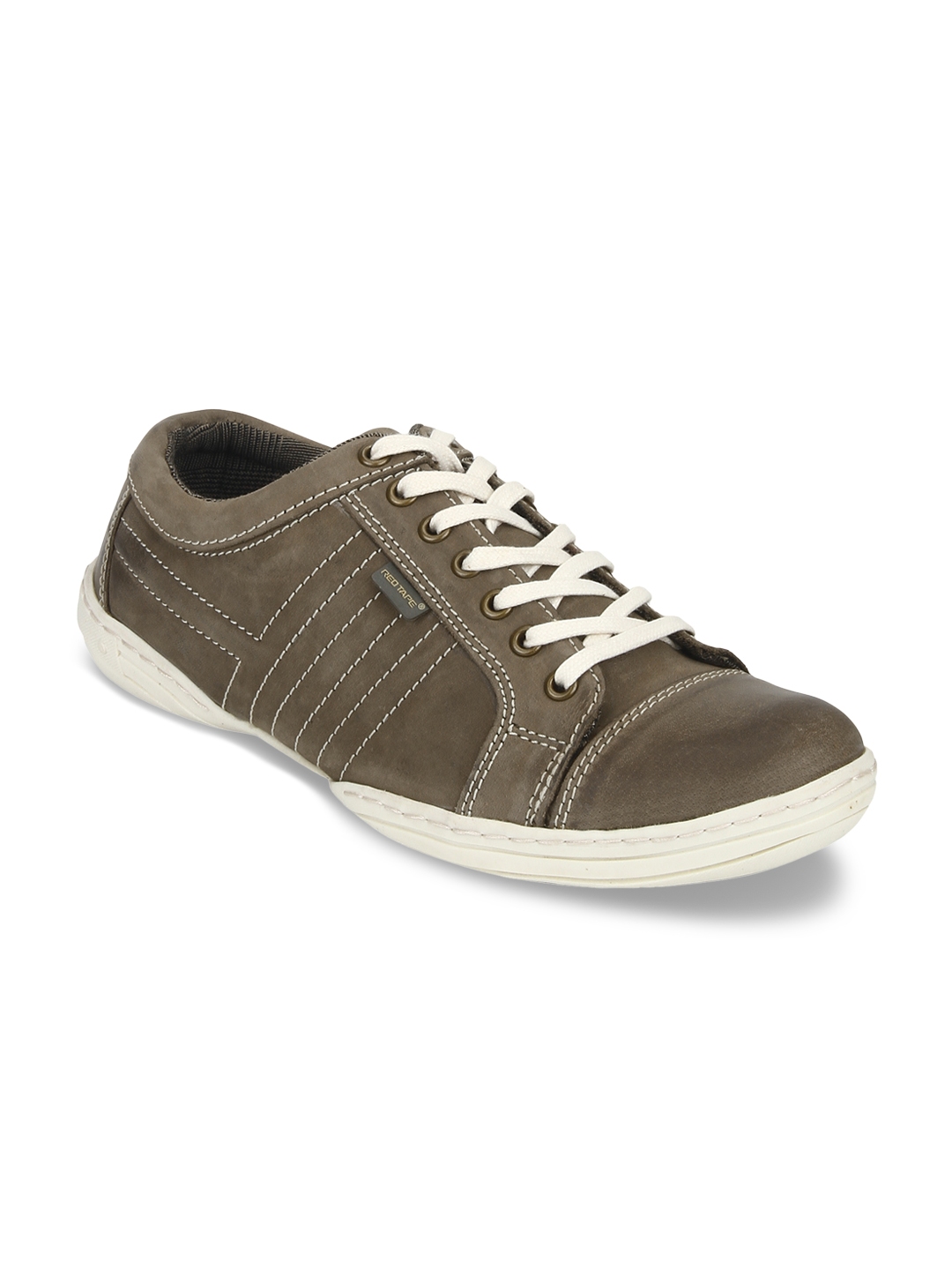 red tape men olive green mesh walking shoes