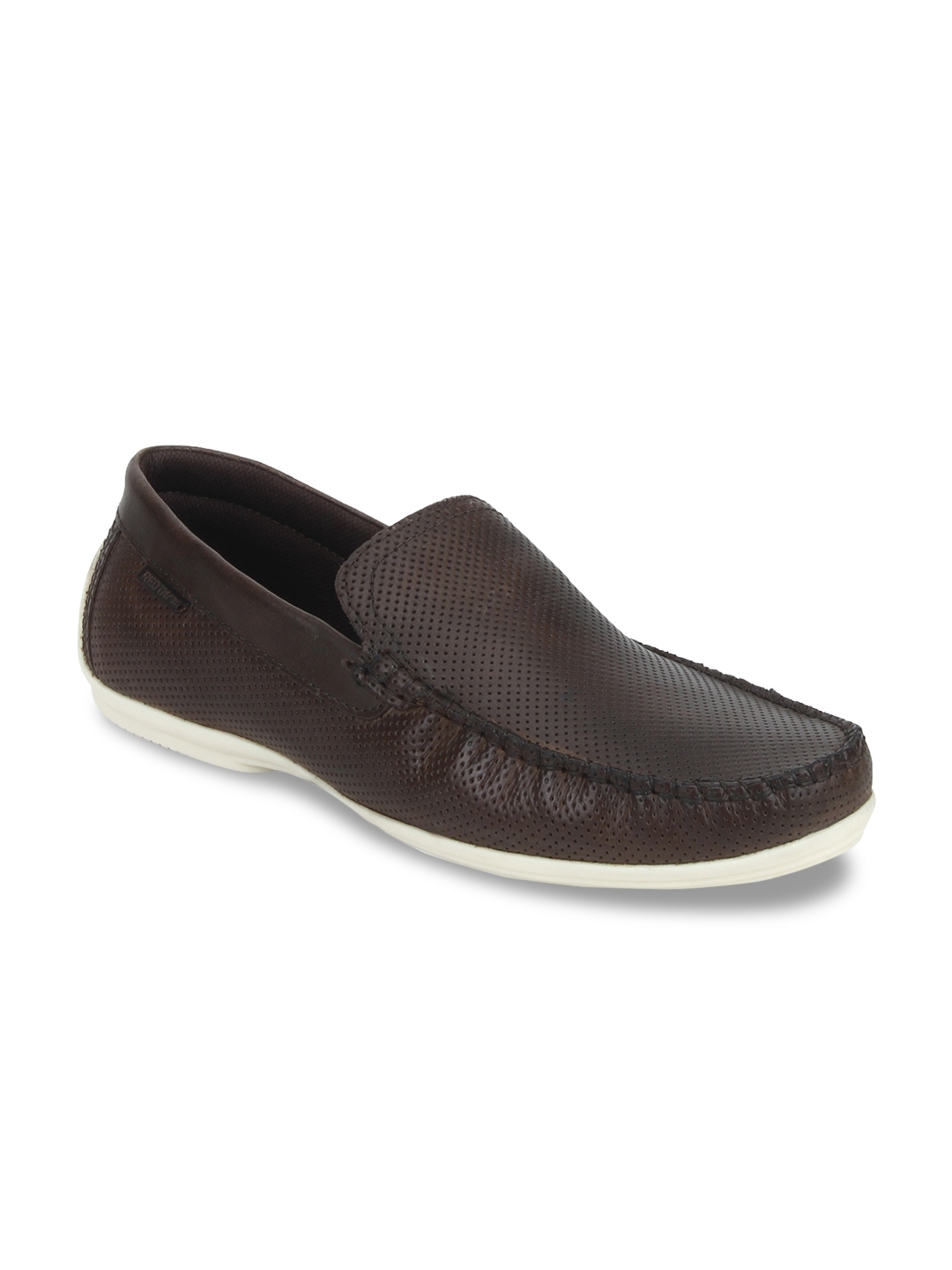 red tape dark brown casual loafers