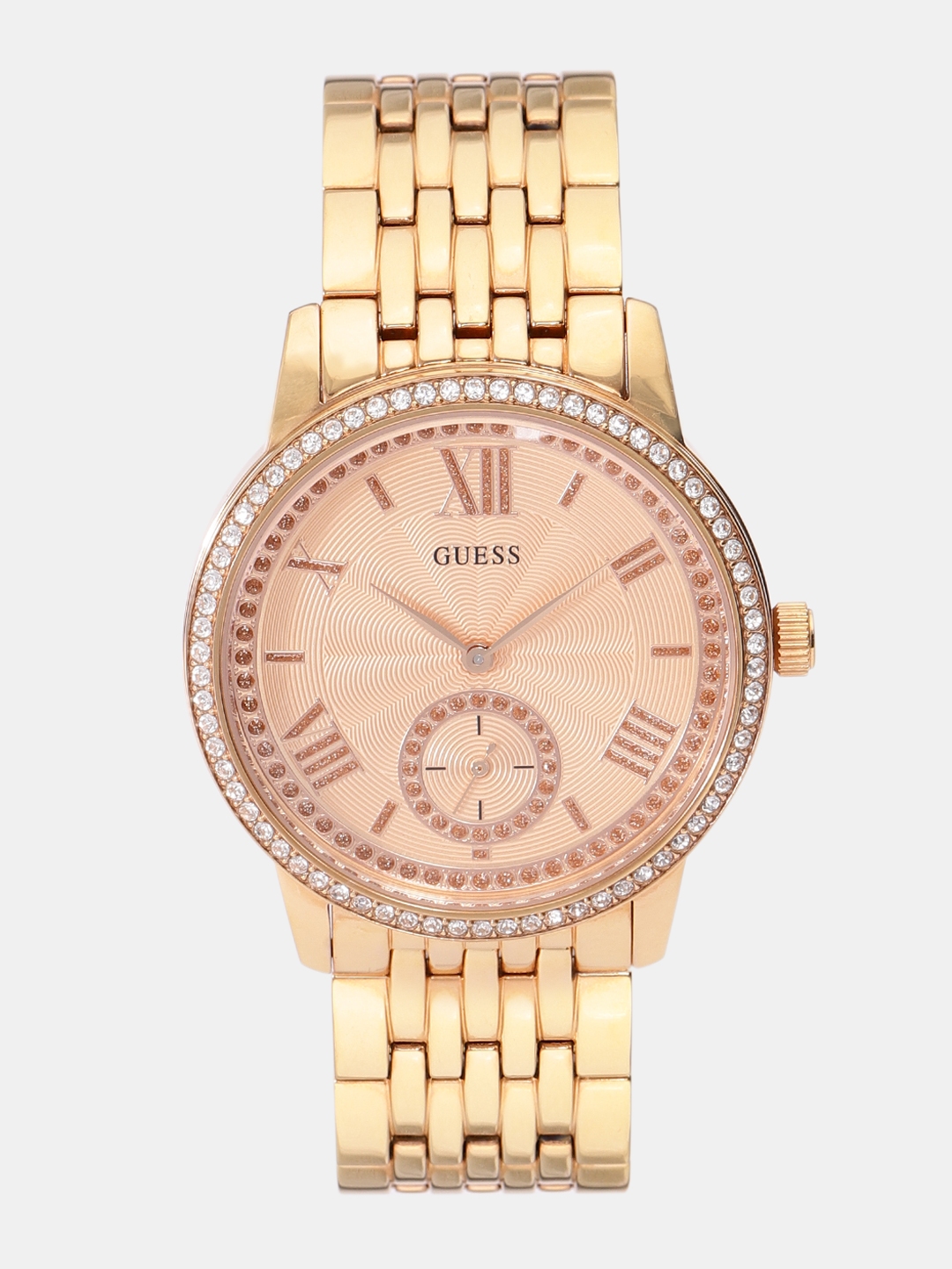 Buy GUESS Women Rose Gold Toned Analogue Watch W0573L3_OR - Watches for ...