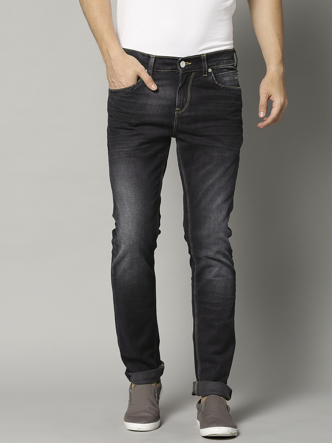 black stretchable jeans
