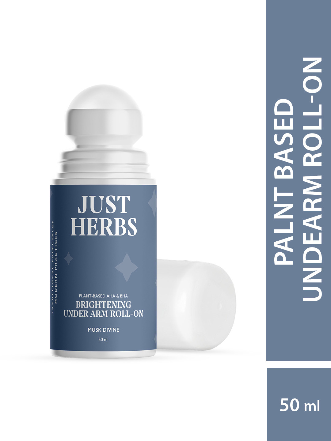 Buy Just Herbs Men AHA BHA Brightening Underarm Roll On Deodorant 50ml ...