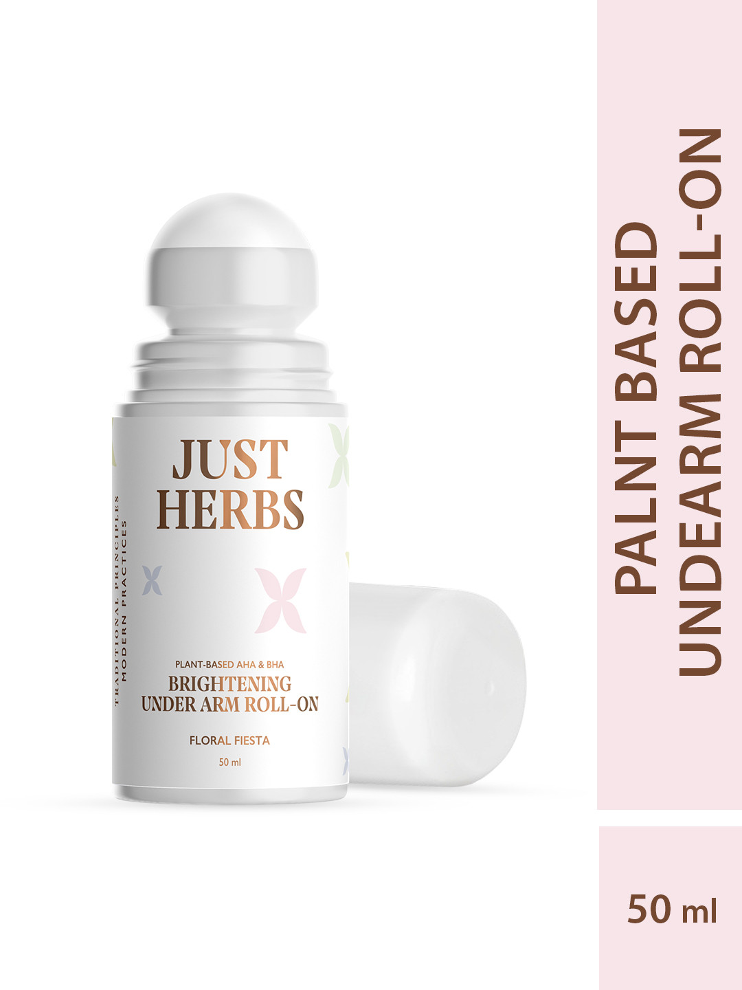 Buy Just Herbs Women AHA BHA Brightening Underarm Roll On Deodorant ...