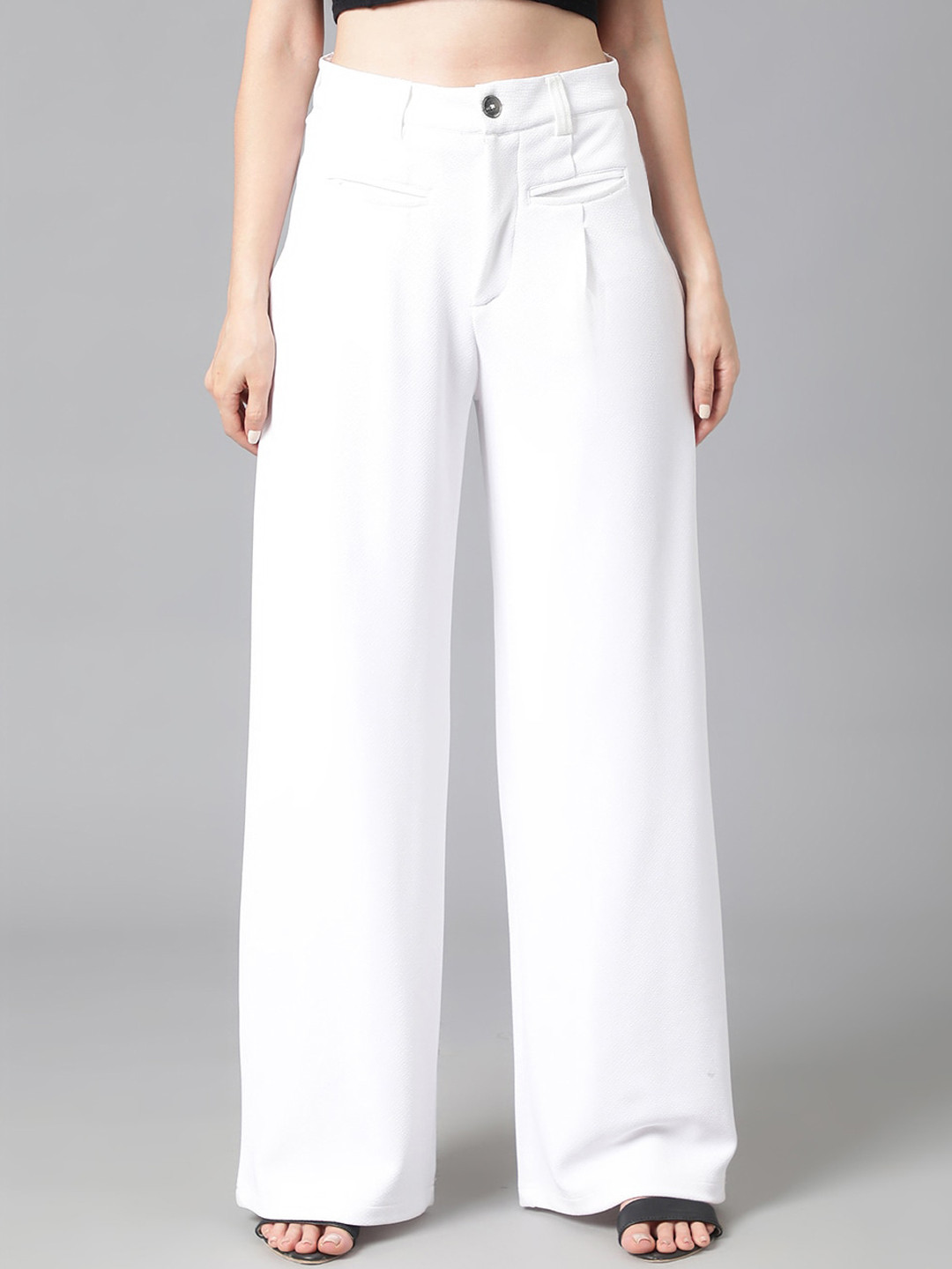 Natilene Girls Checked Tailored Easy Wash Regular Fit Parallel Trousers main image 0