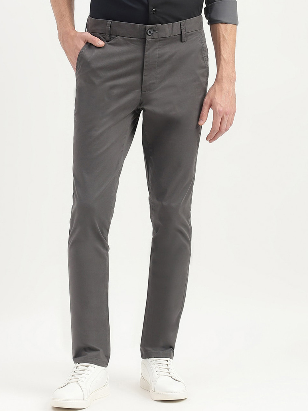 Buy United Colors Of Benetton Men Mid Rise Cotton Chinos Trousers ...