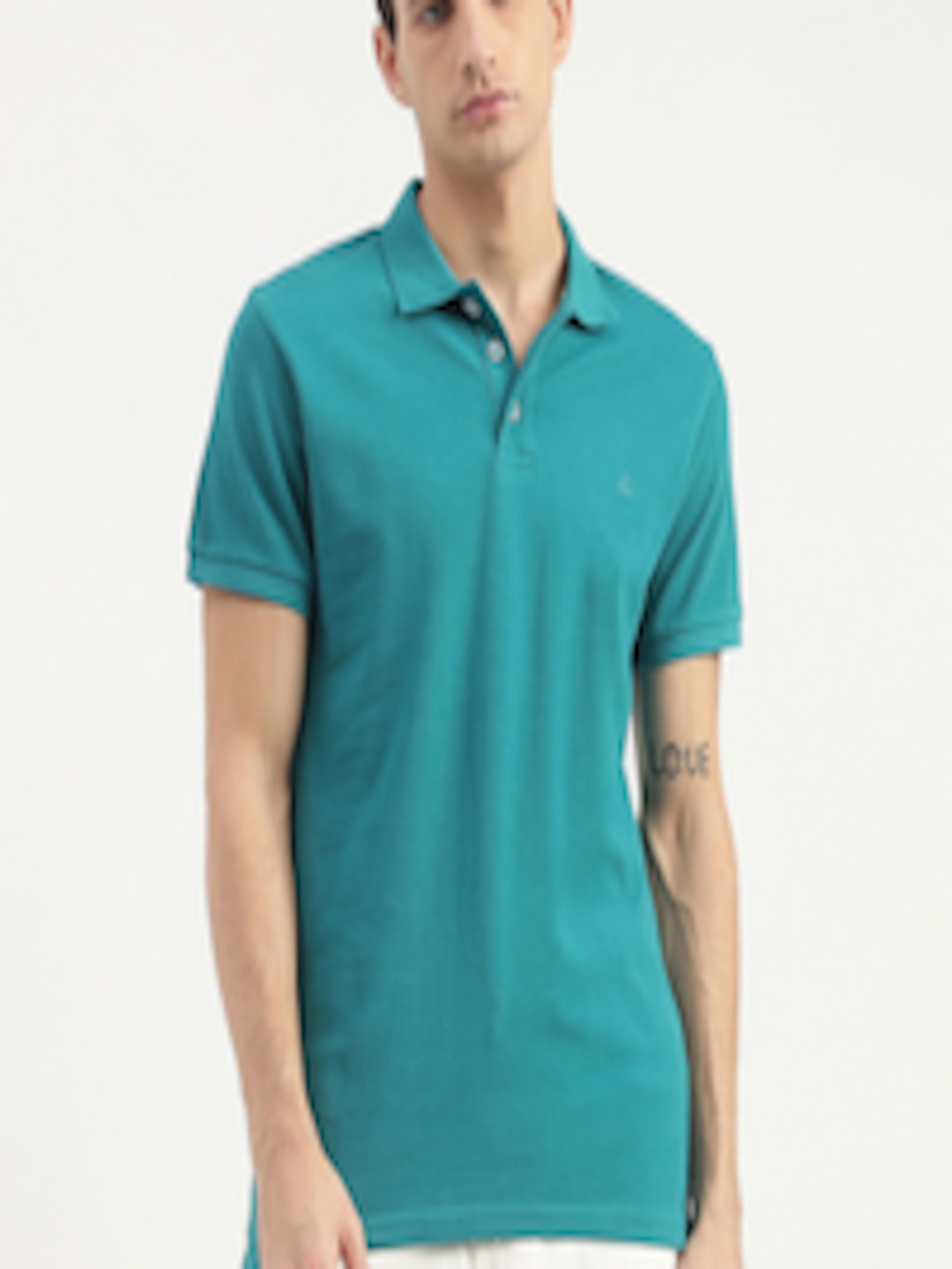 Buy United Colors Of Benetton Polo Collar Short Sleeves Cotton Casual T ...