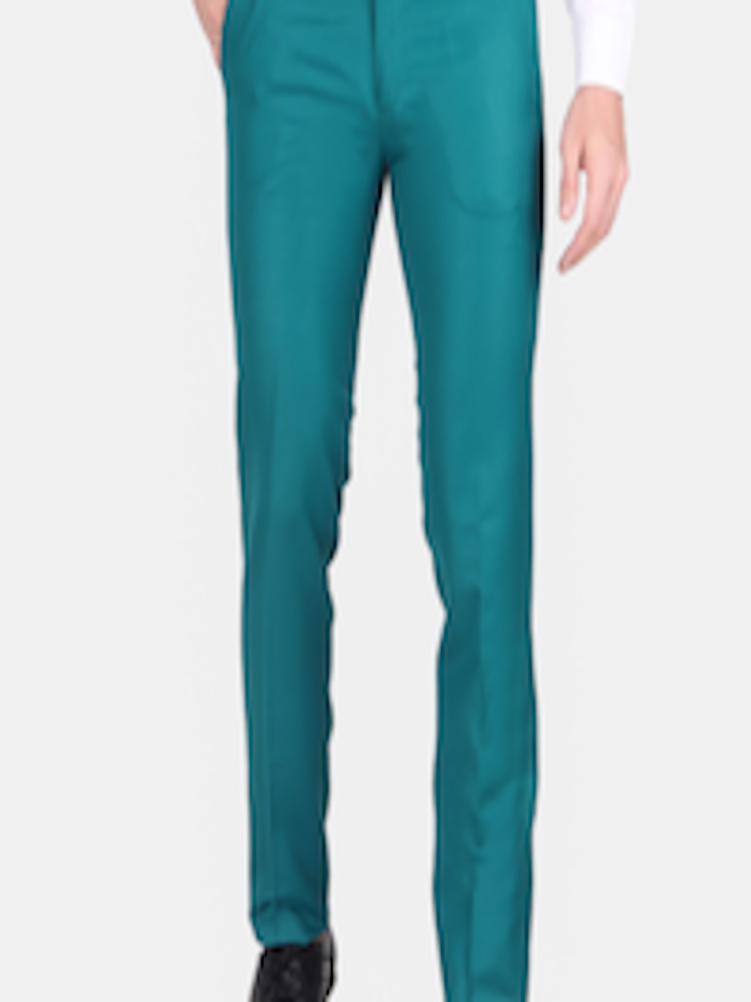 Buy TrulyFeb Men Blue Slim Fit Trousers - Trousers for Men 23026384 ...