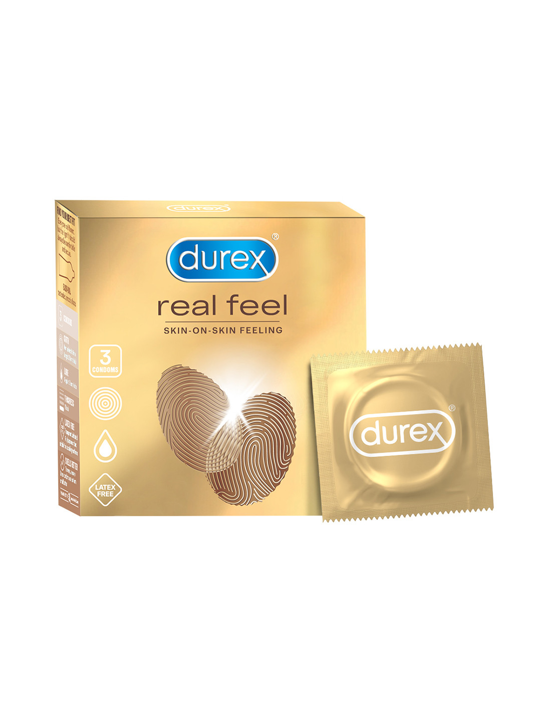 Buy Durex Real Feel Latex Free Condom 3 Count Condoms for Men 23026794 Myntra