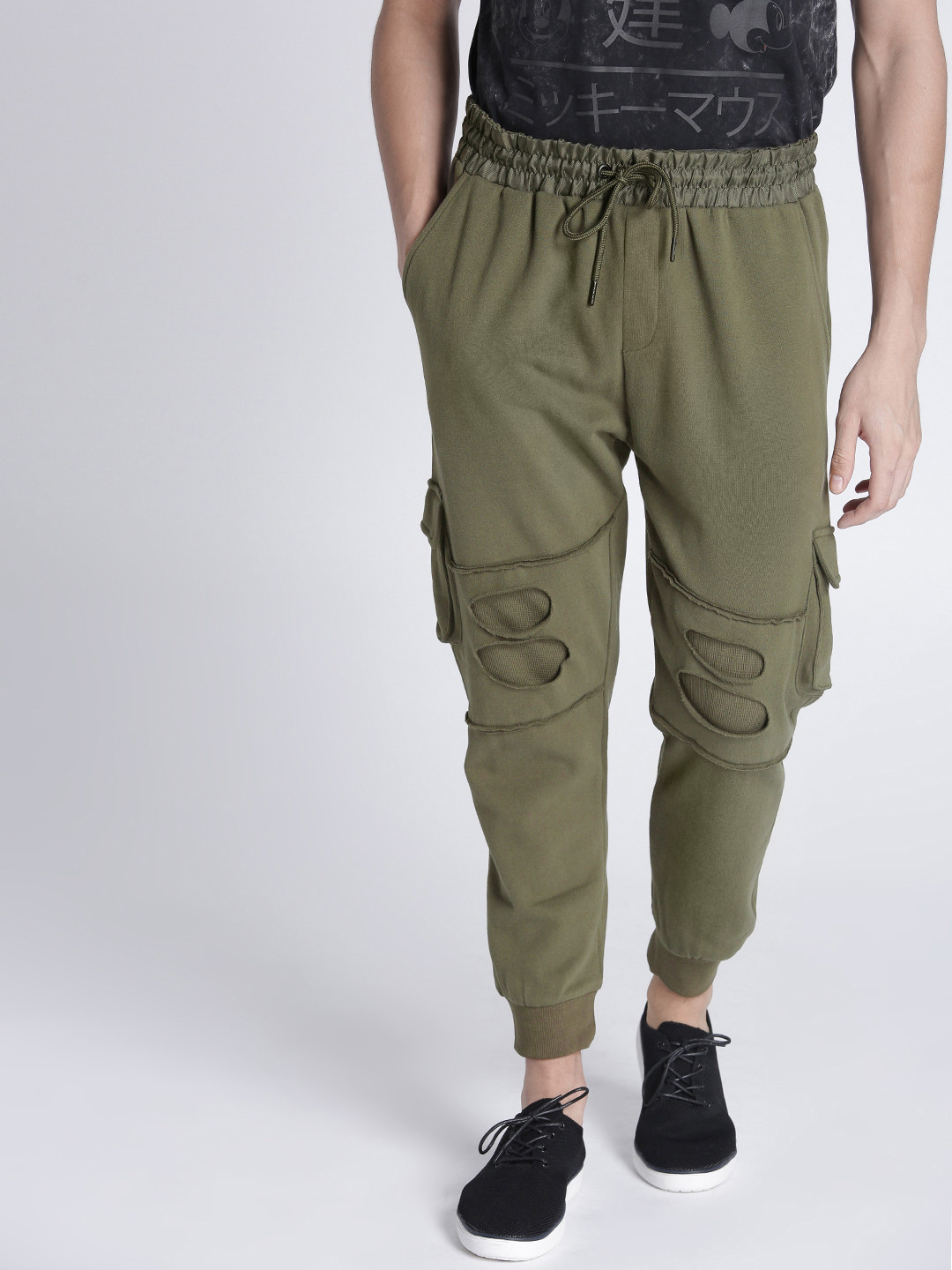 Red Tri Men's Joggers 1 Olive