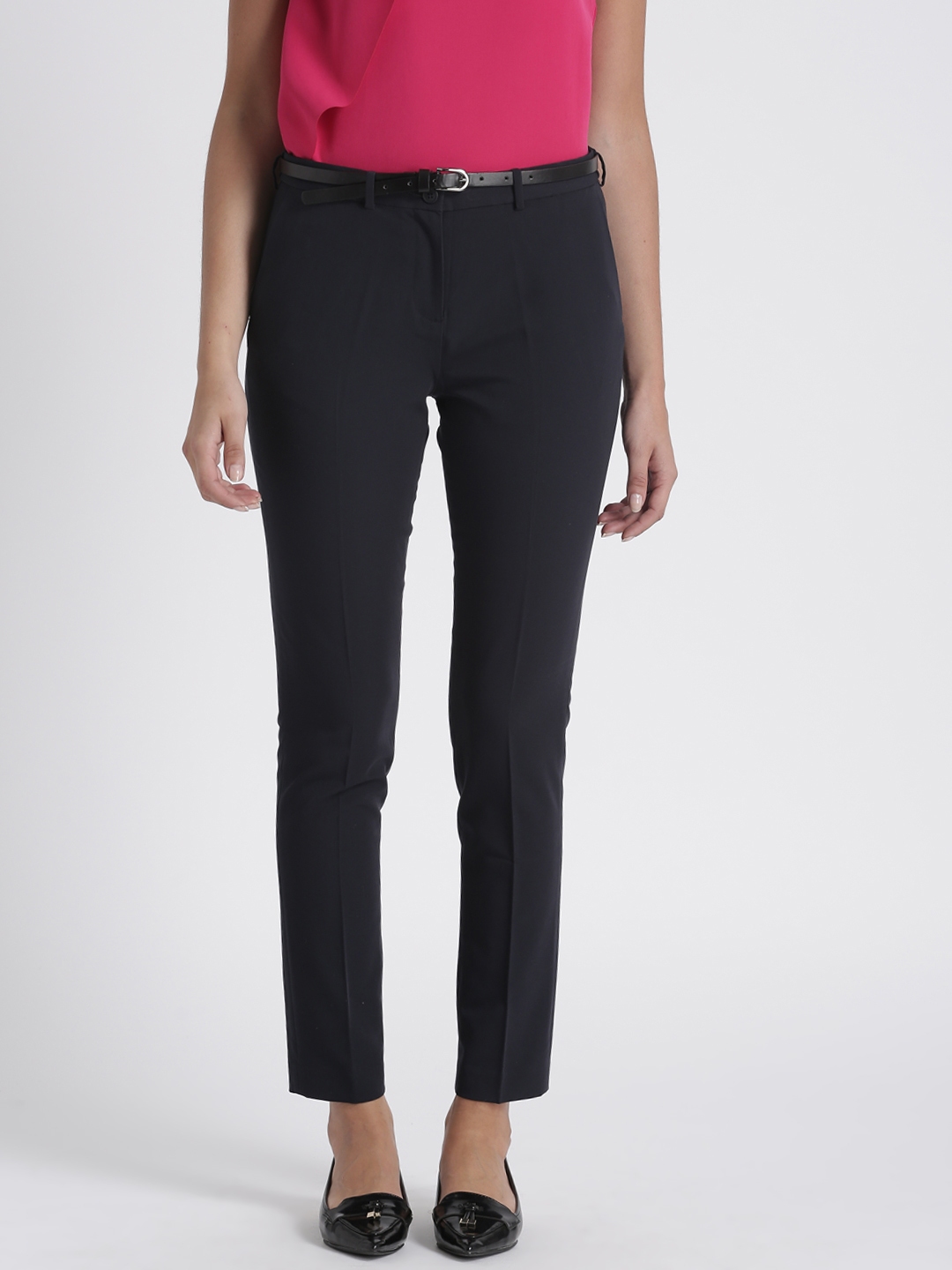 navy blue formal trousers ladies