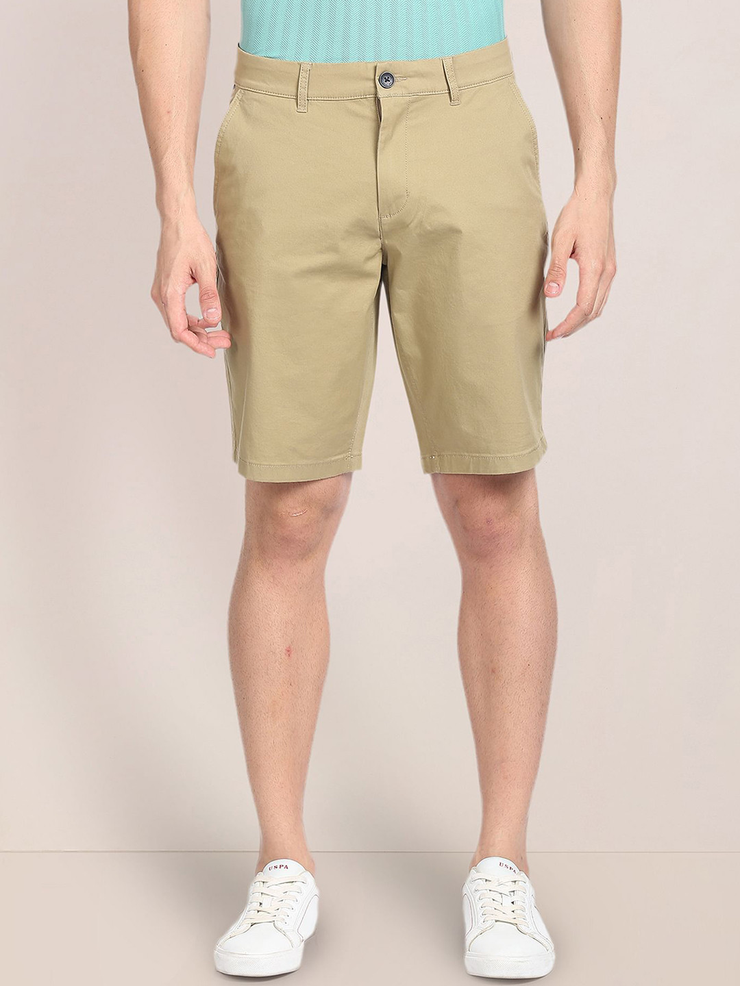 Buy U.S. Polo Assn. Men Mid Rise Slim Fit Chino Shorts - Shorts for Men ...