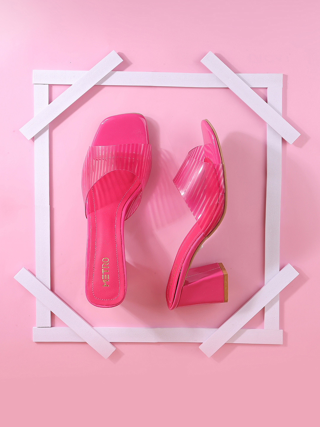 strappy open toe block heels