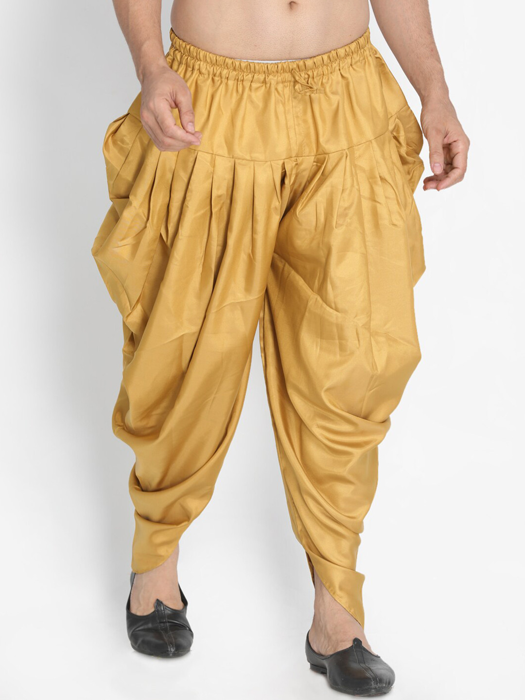 Buy Men’s Black Dhoti Pants – Stylish Mid-Rise with Drawstring | Indiaista