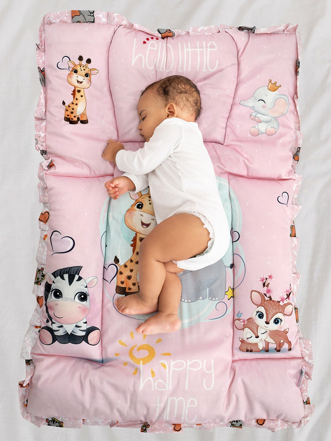 Buy Baby Moo Infant Kids Mattress Set With Neck Pillow & Bolsters