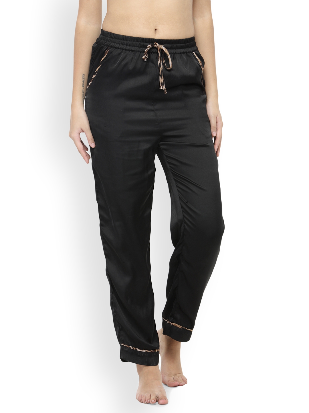 womens black lounge pants