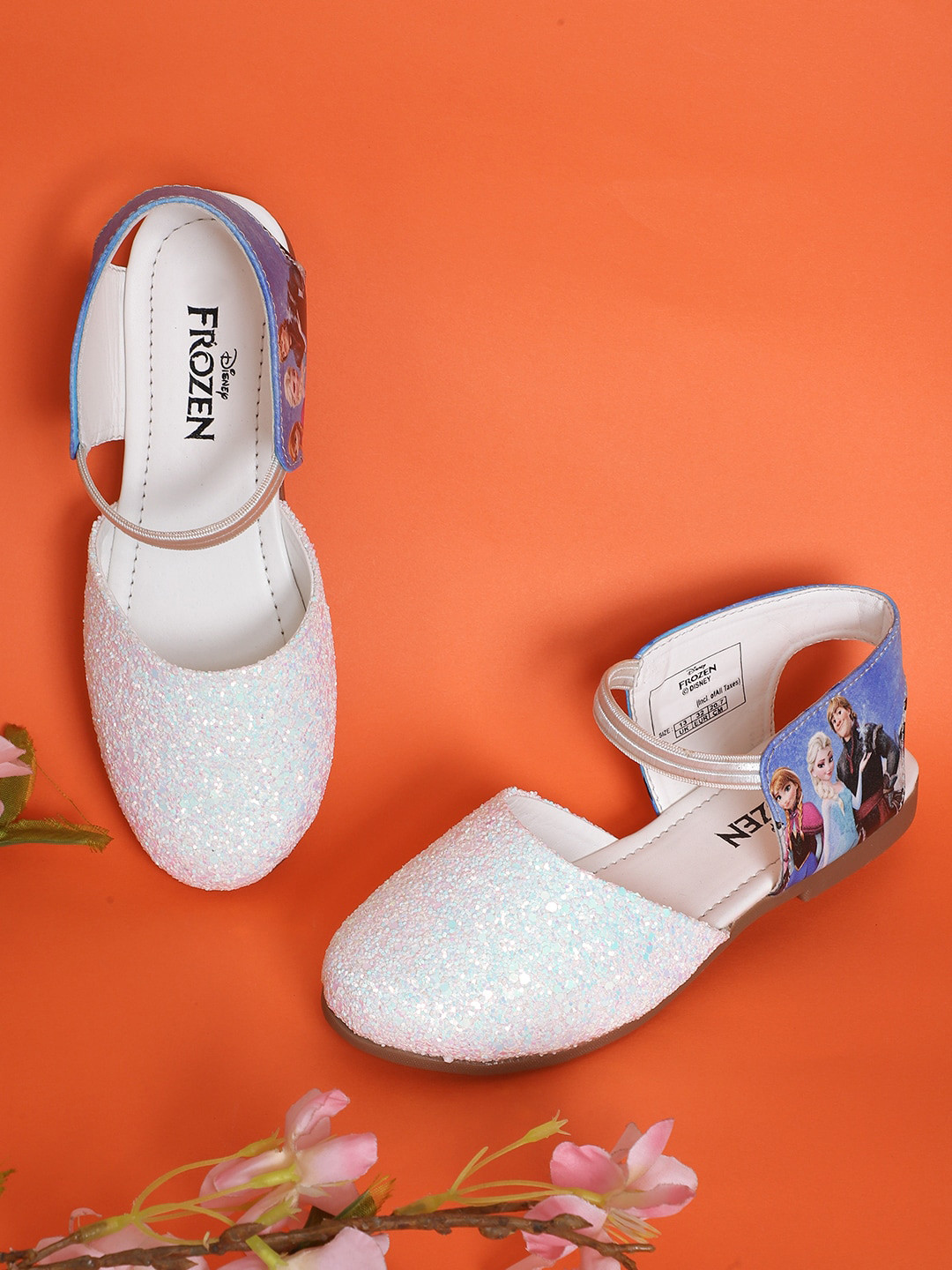 Buy Kids Ville Girls Embellished Frozen Printed Mules - Flats for Girls ...