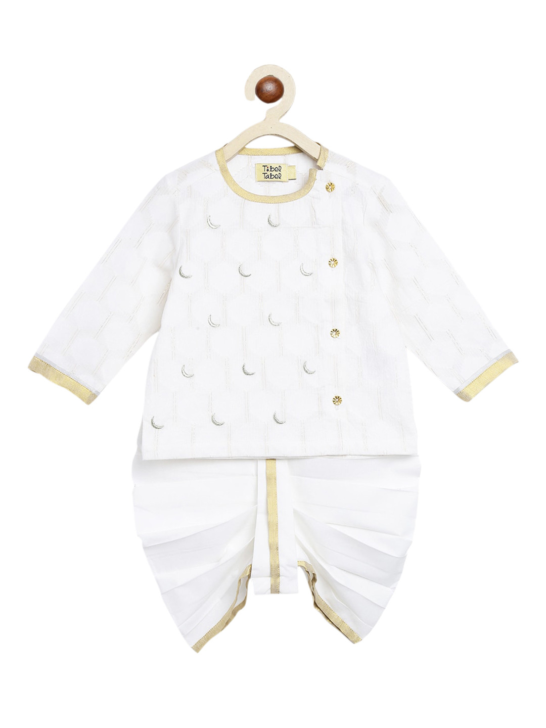 Buy Tiber Taber Boys Embroidered Regular Kurta With Dhoti Pants Kurta Sets for Boys 23080280