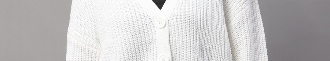 Buy NoBarr Ribbed V Neck Acrylic Cardigan - Sweaters for Women 23082312 ...