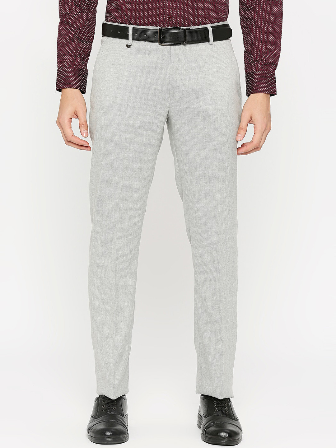 Buy Solemio Men Mid Rise Formal Trousers - Trousers for Men 23090066 ...