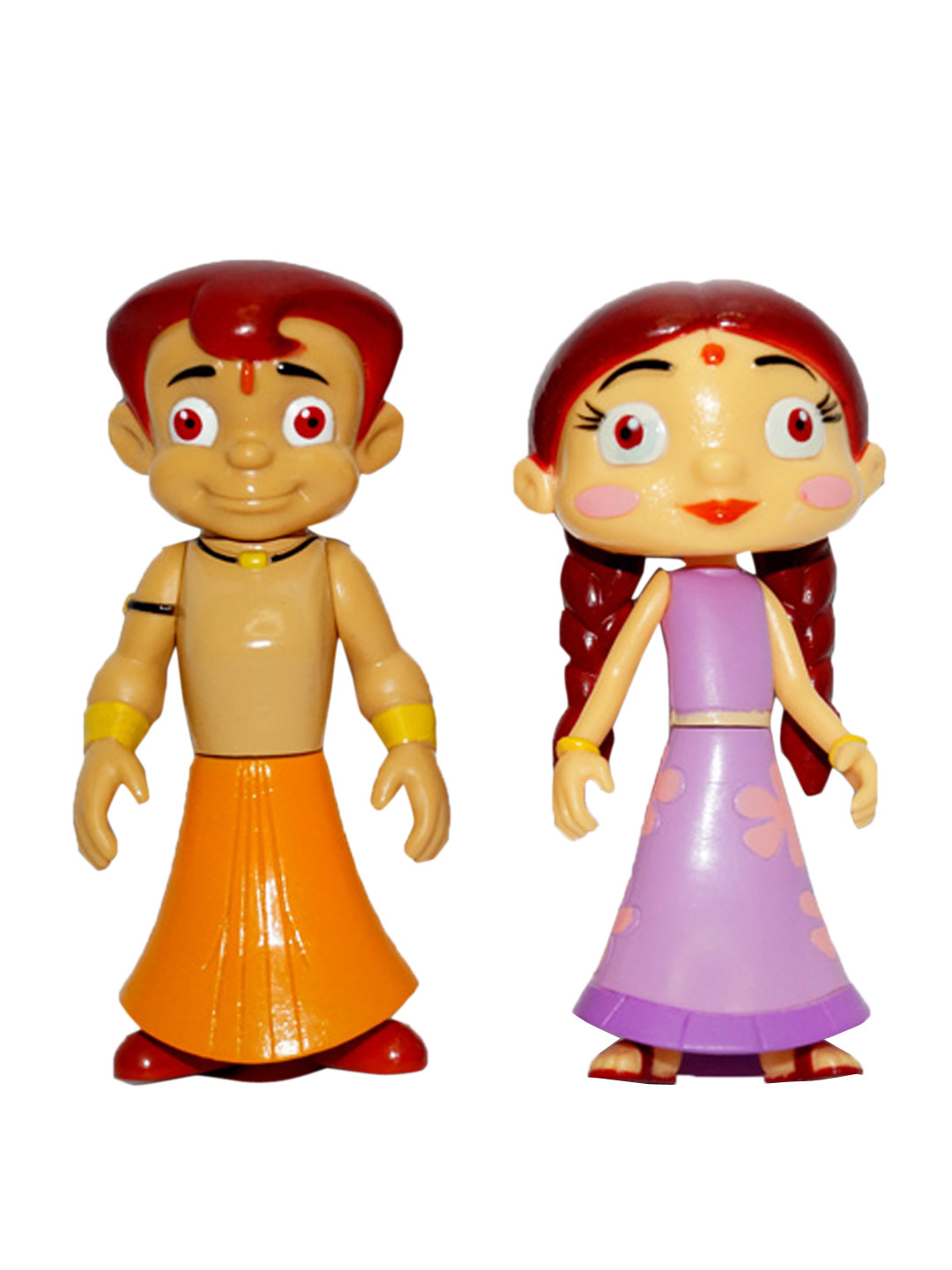 Buy Chhota Bheem Multi Coloured Bheem & Chutki Action Figures Action