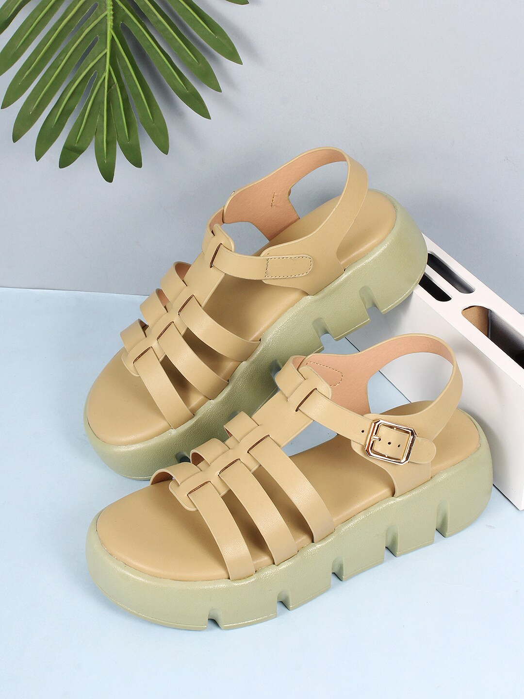 olive green strappy heels