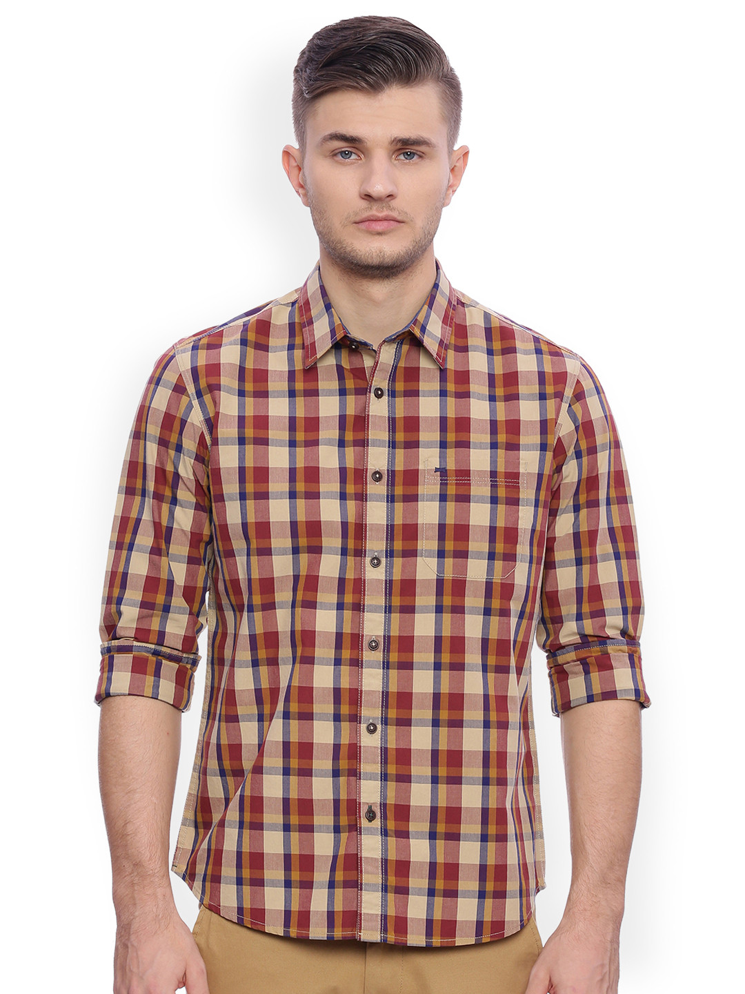 basics checked shirts