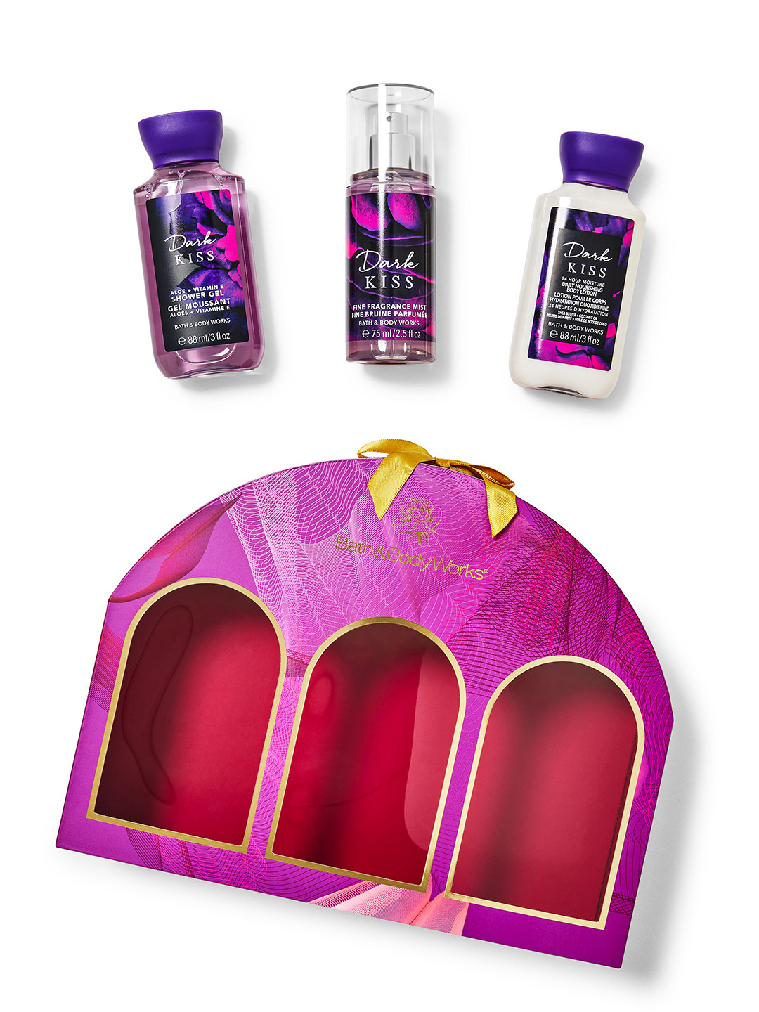 Buy Bath & Body Works Dark Kiss Mini Bath & Body Gift Set - Bath And ...