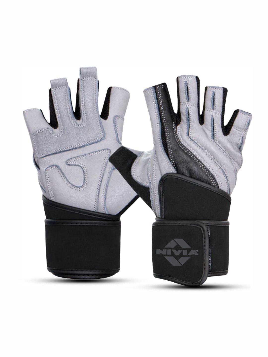 Buy NIVIA Wrist Grip Genuine Leather Gym Gloves Gloves for Unisex