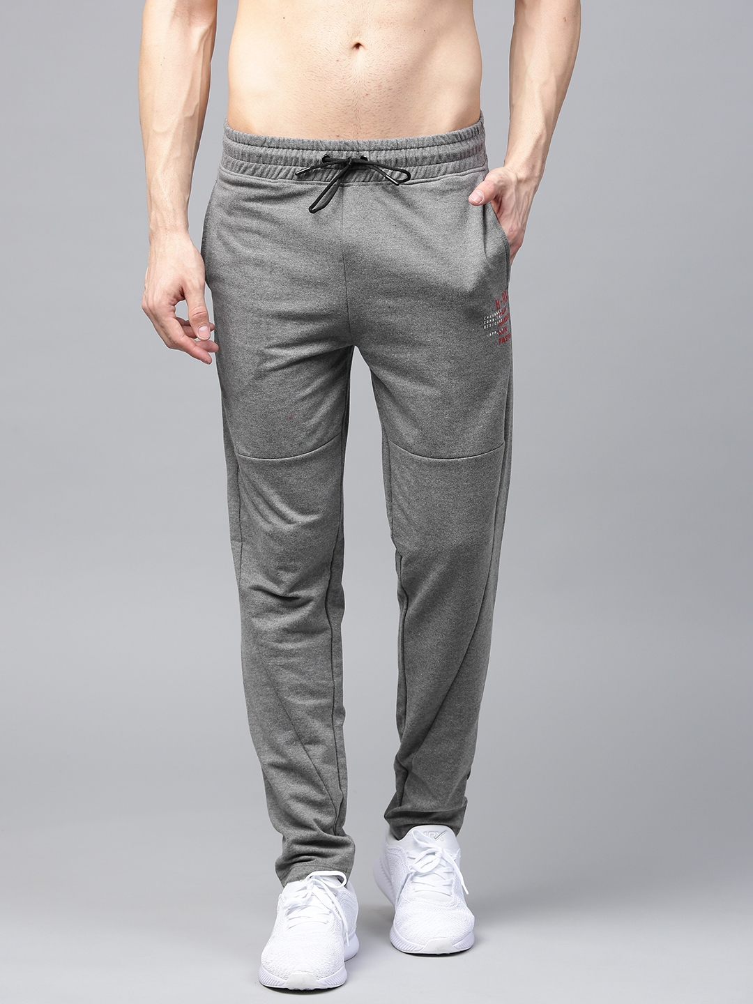 hrx grey track pants