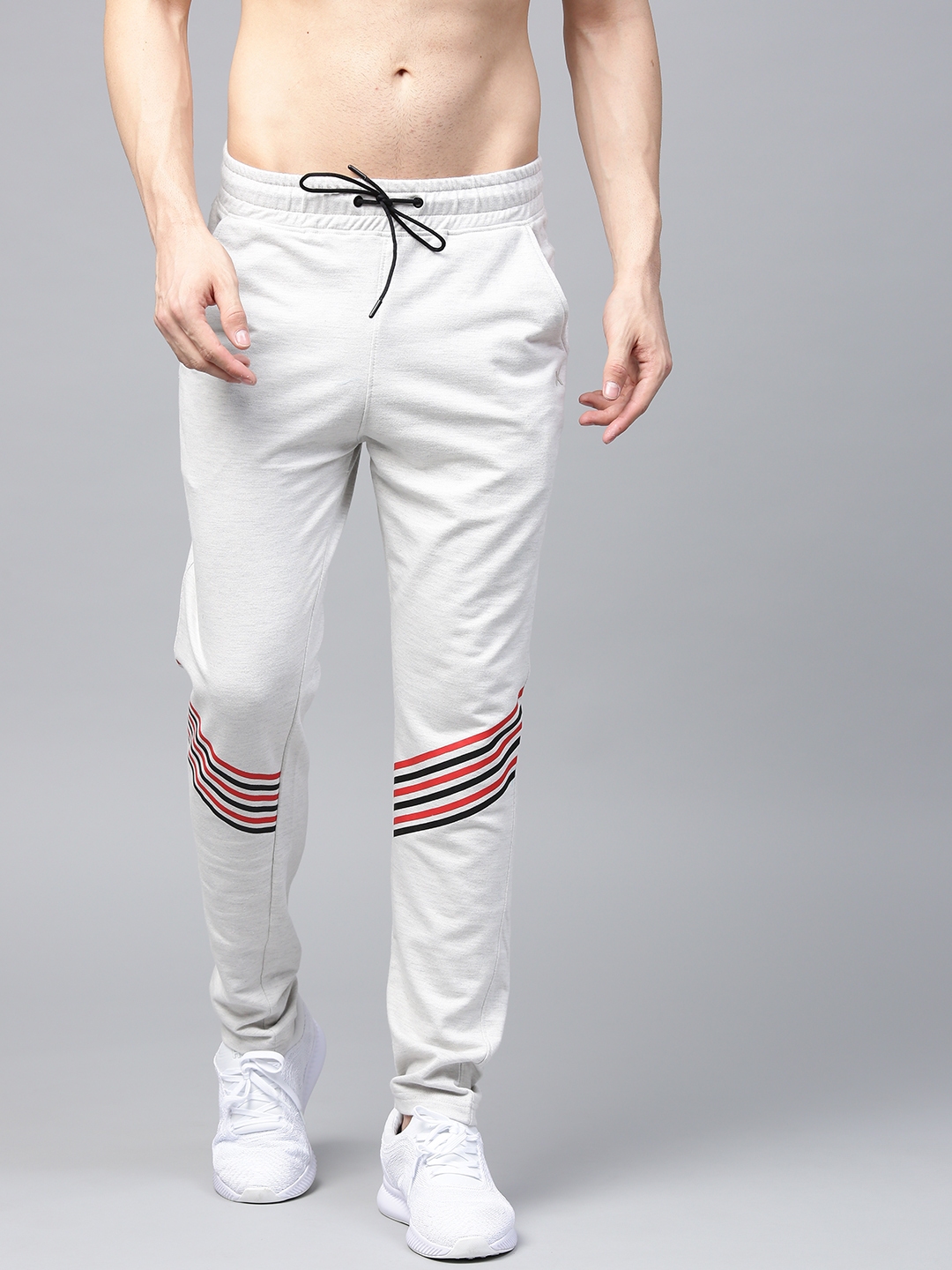 hrx grey track pants