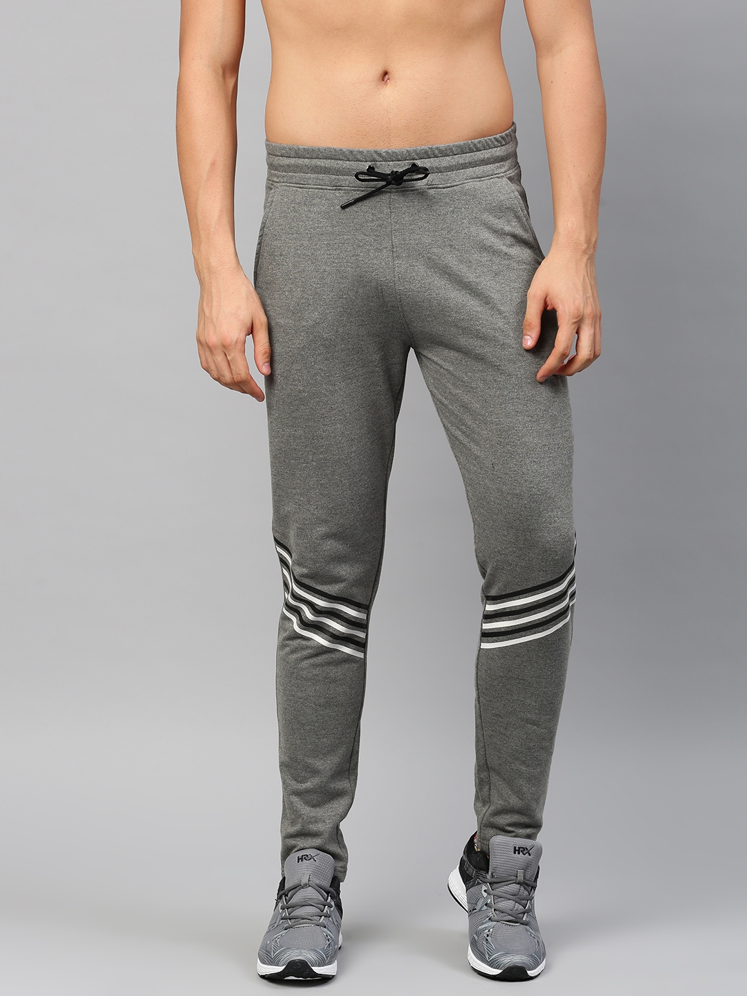 hrx grey track pants
