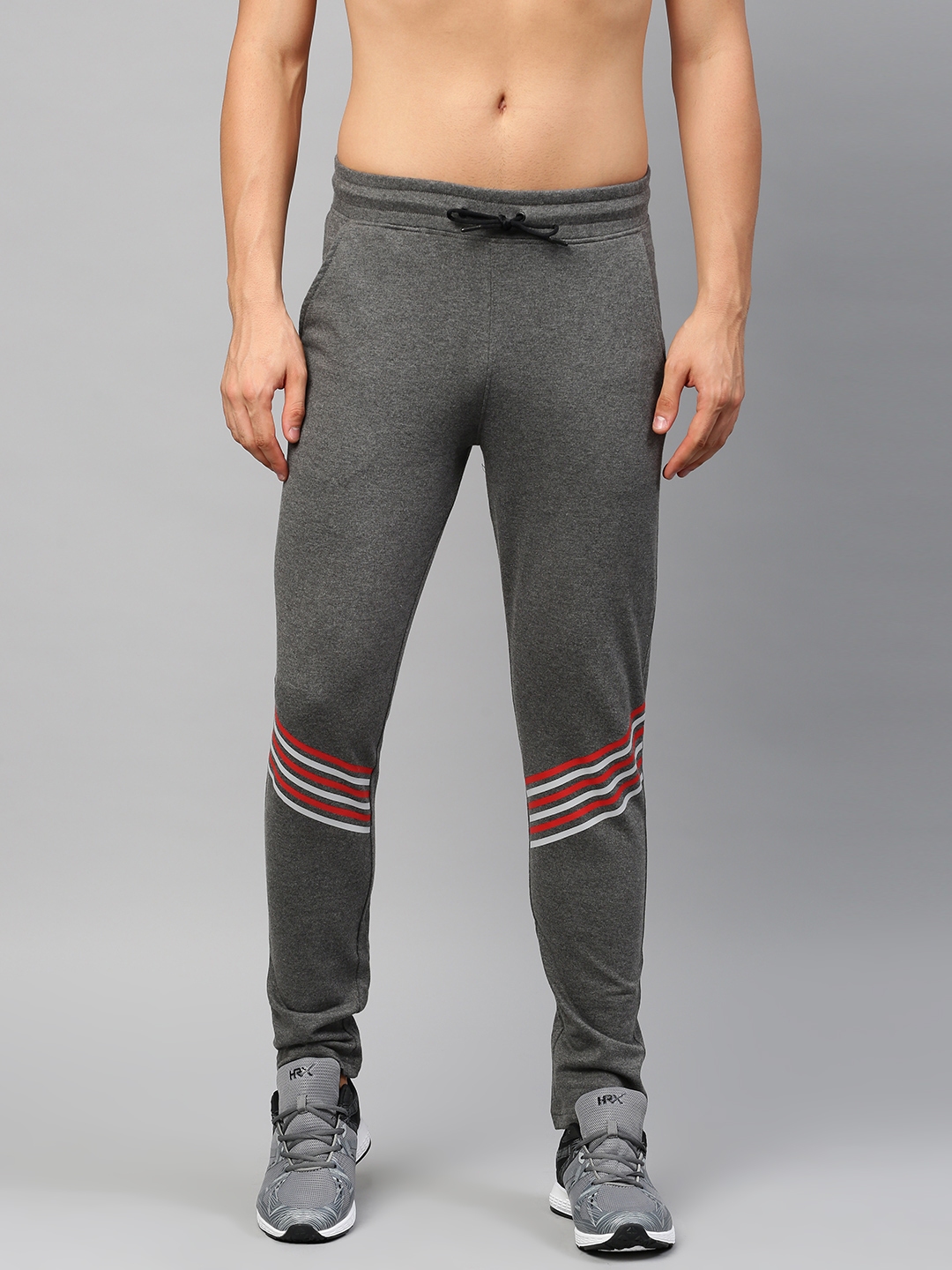 hrx grey track pants