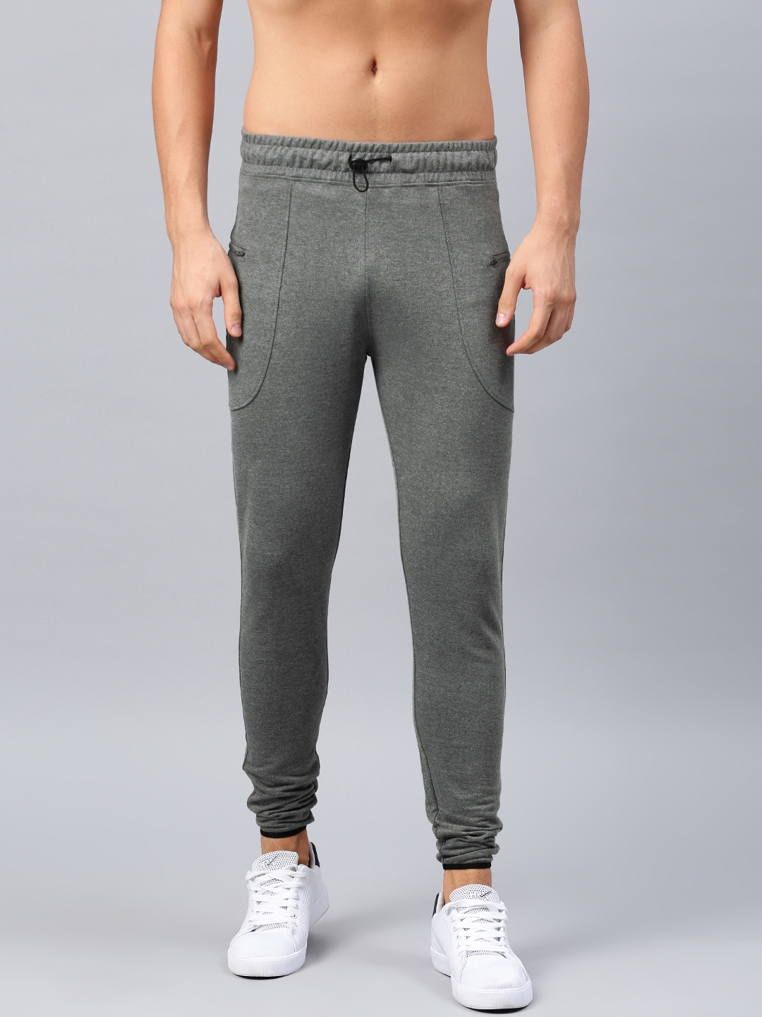 hrx grey track pants