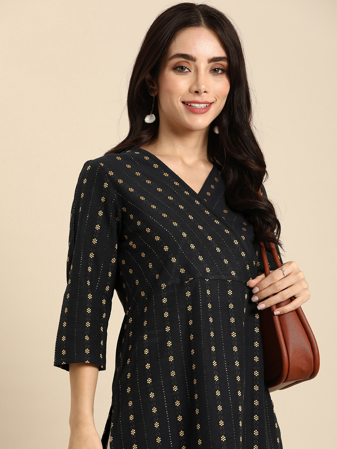 Buy Anouk Women Woven Design Floral Kurta - Kurtas for Women 23116142 ...