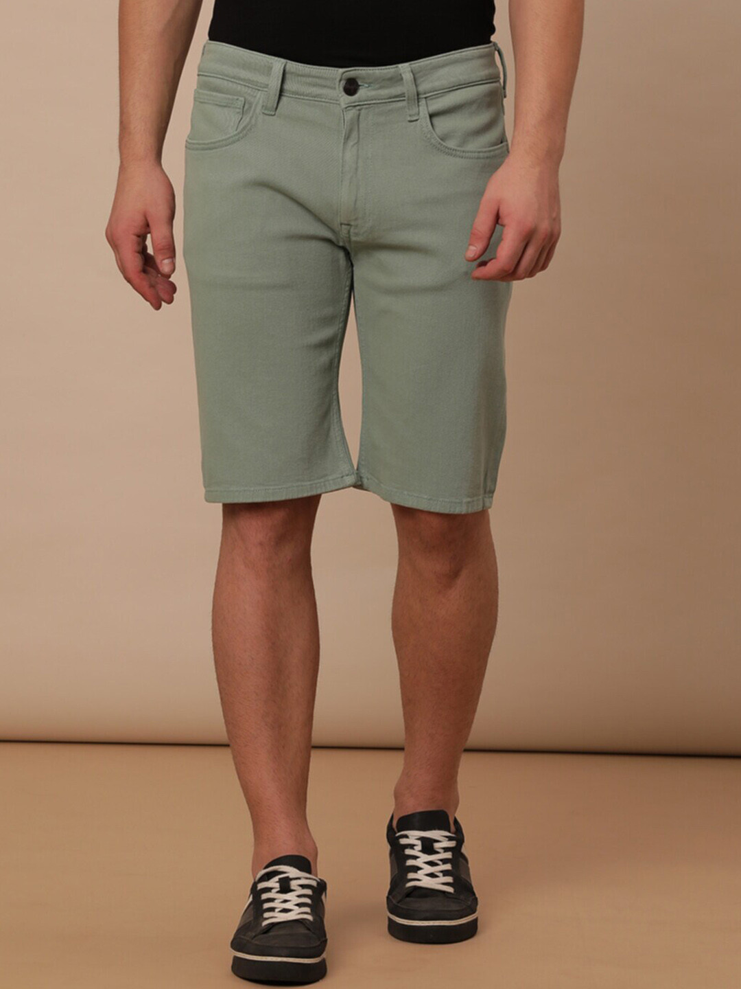 Buy Wrangler Men Mid Rise Cotton Slim Fit Chinos Shorts - Shorts for ...