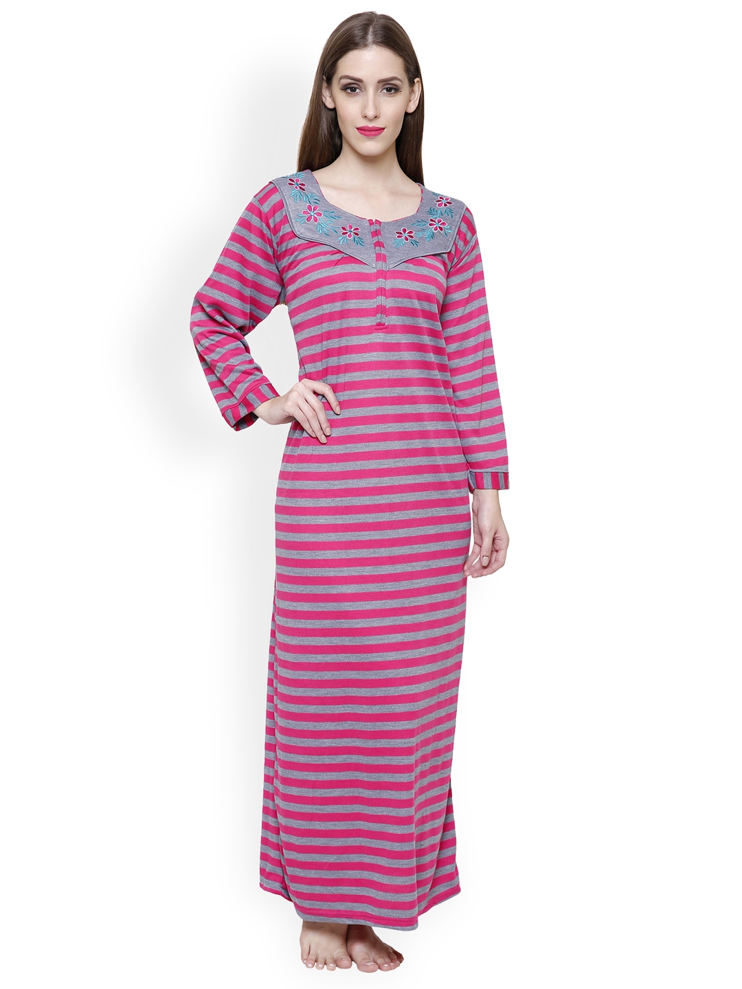 striped nightdress