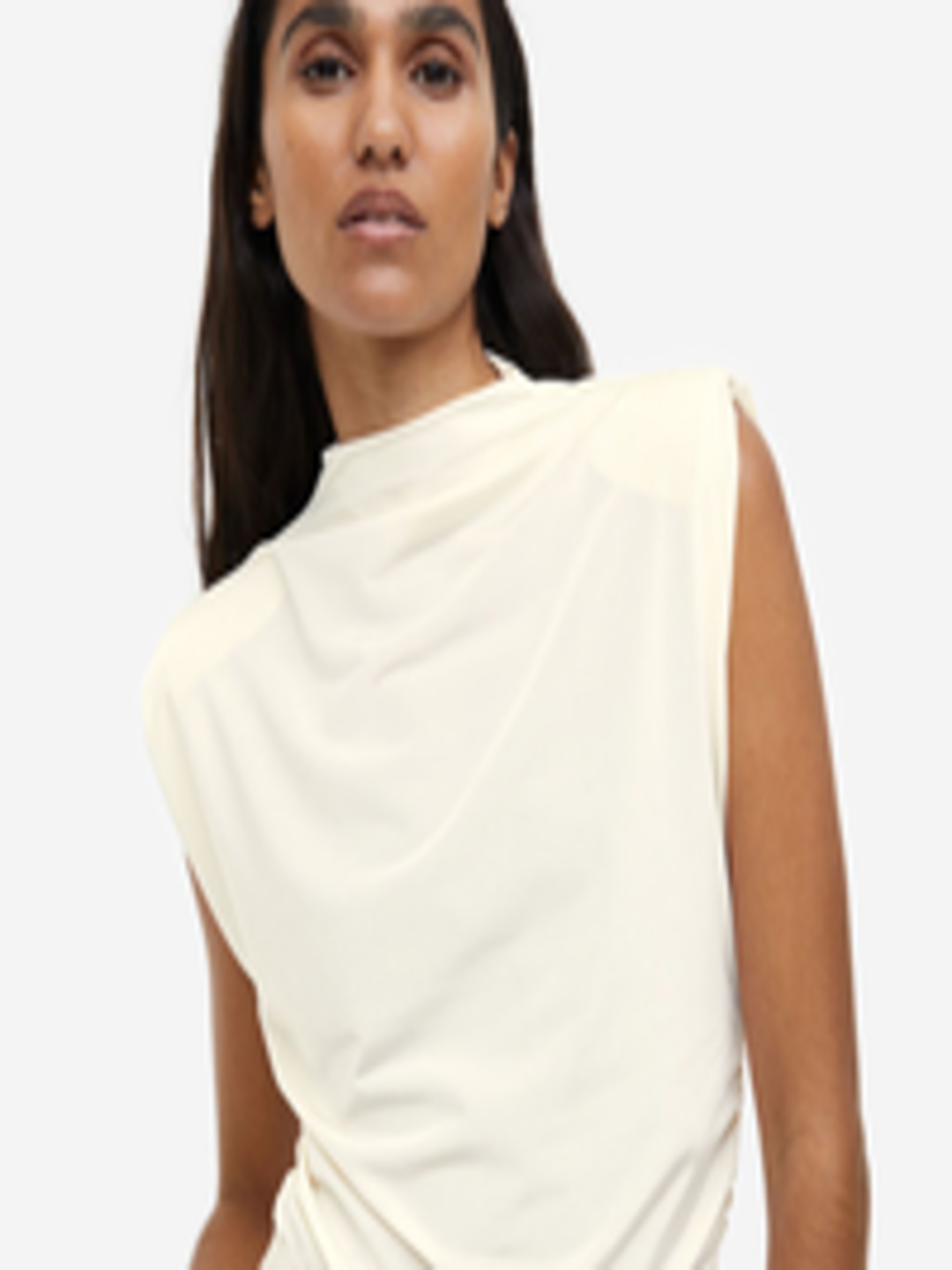 Buy H&M Draped Shoulder Pad Top - Tops for Women 23127572 | Myntra