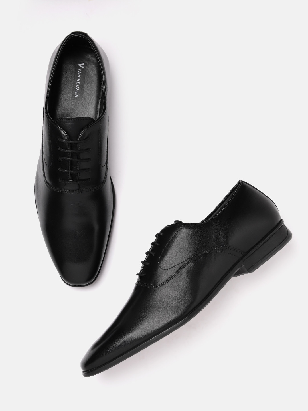 Buy Van Heusen Men Leather Solid Formal Oxfords Formal Shoes for Men
