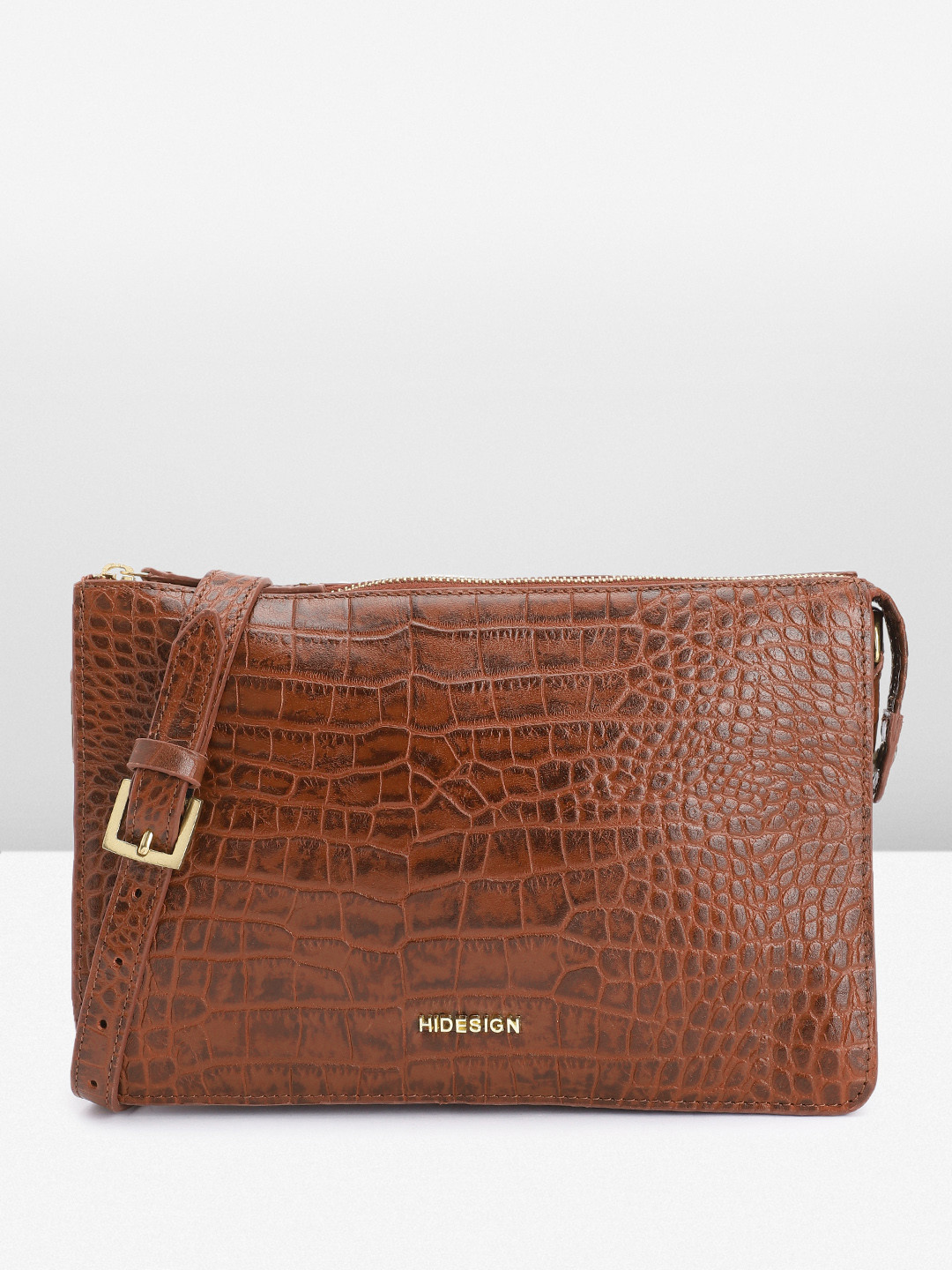 Buy Hidesign Animal Textured Leather Structured Sling Bag Handbags for Women 23140146 Myntra